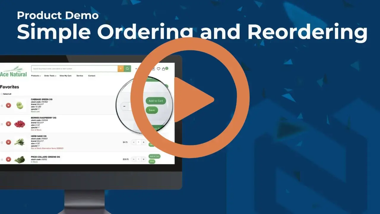 Simplify Ordering and Reordering Processes